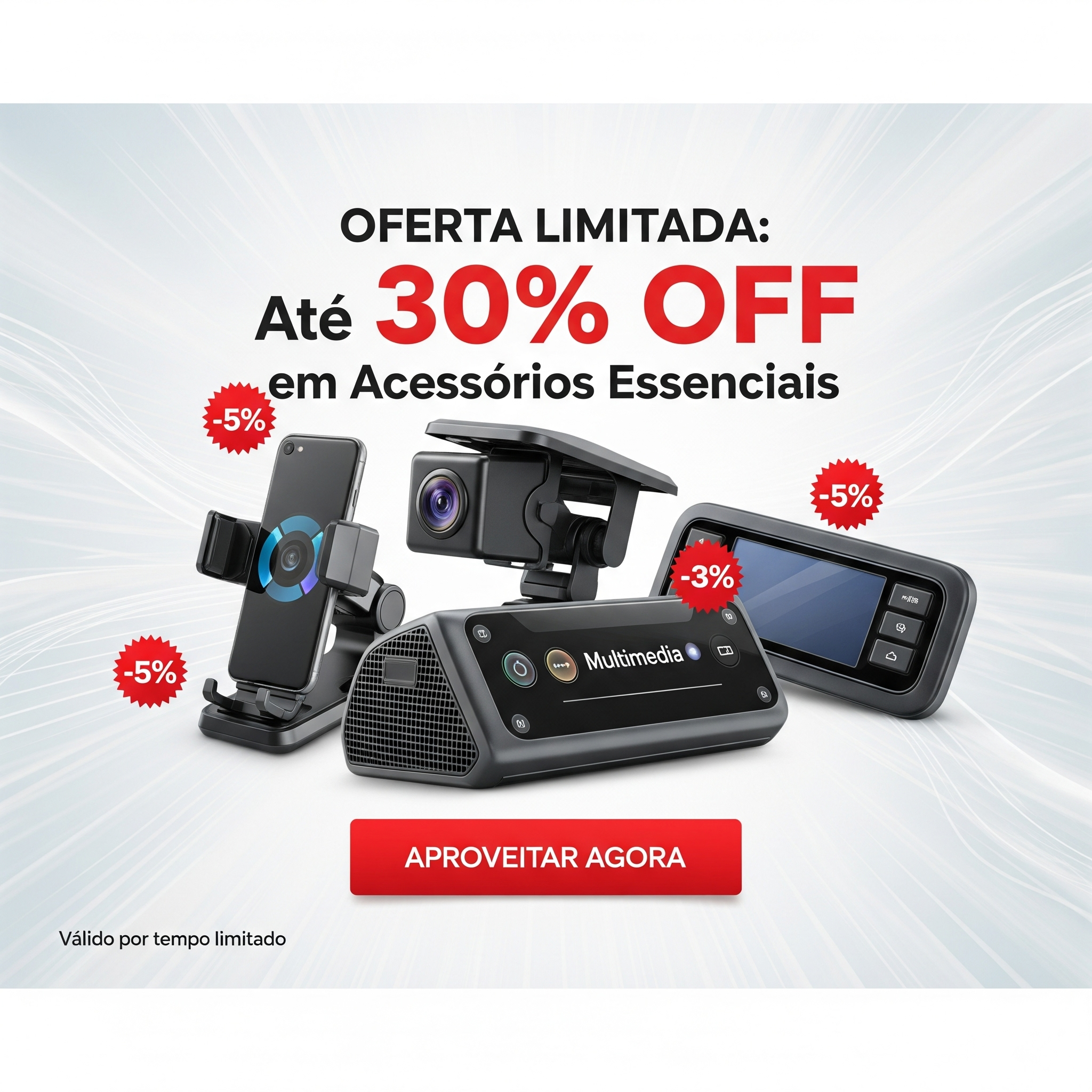 Oferta Limitada: Até 30% OFF em Acessórios Essenciais